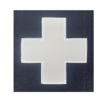 Croix réfléchissante blanche de 9 po